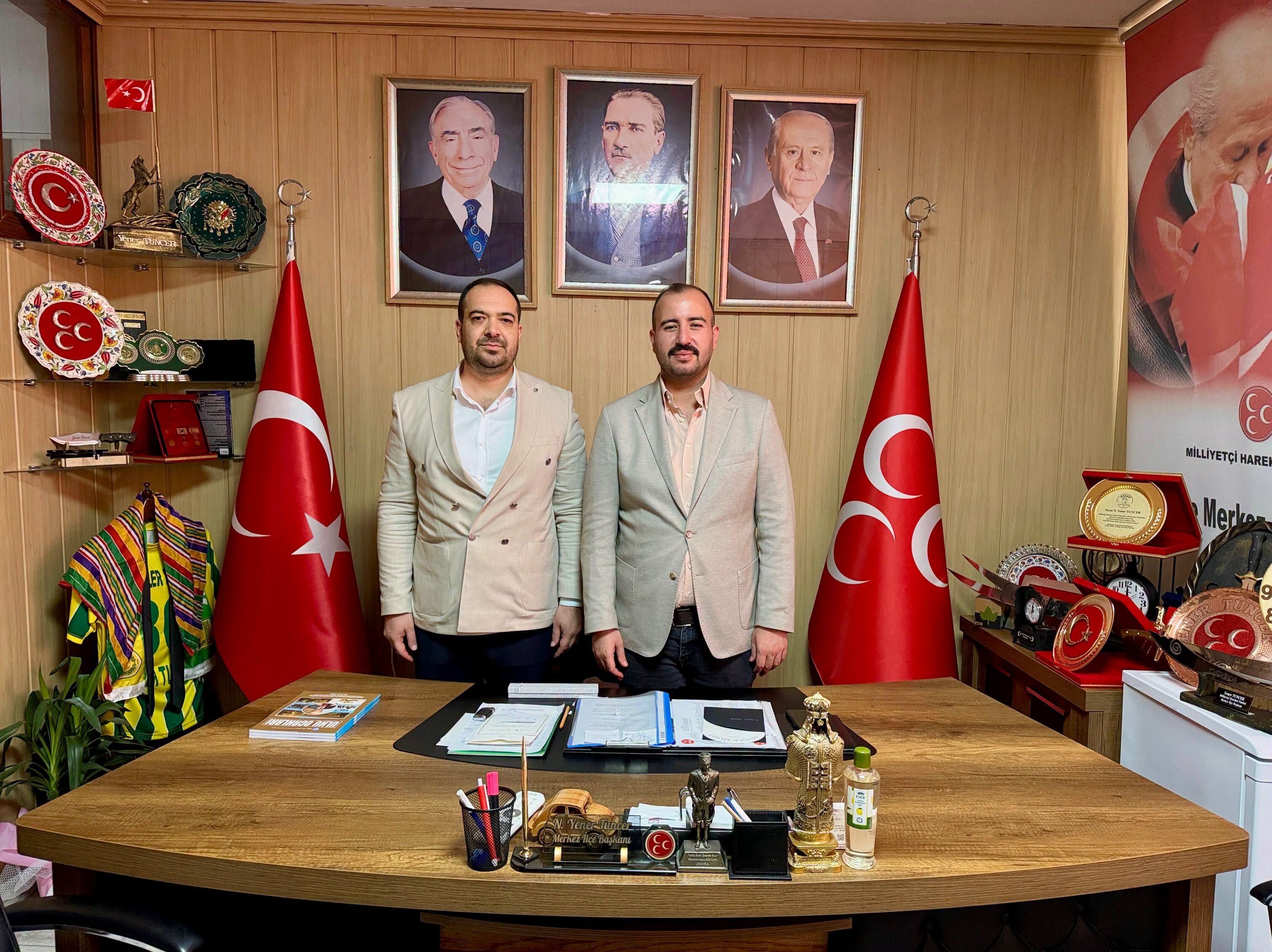 Tarım Kredi Müdürü Bülbül’den MHP Başkanı Tuncer’e Ziyaret-1