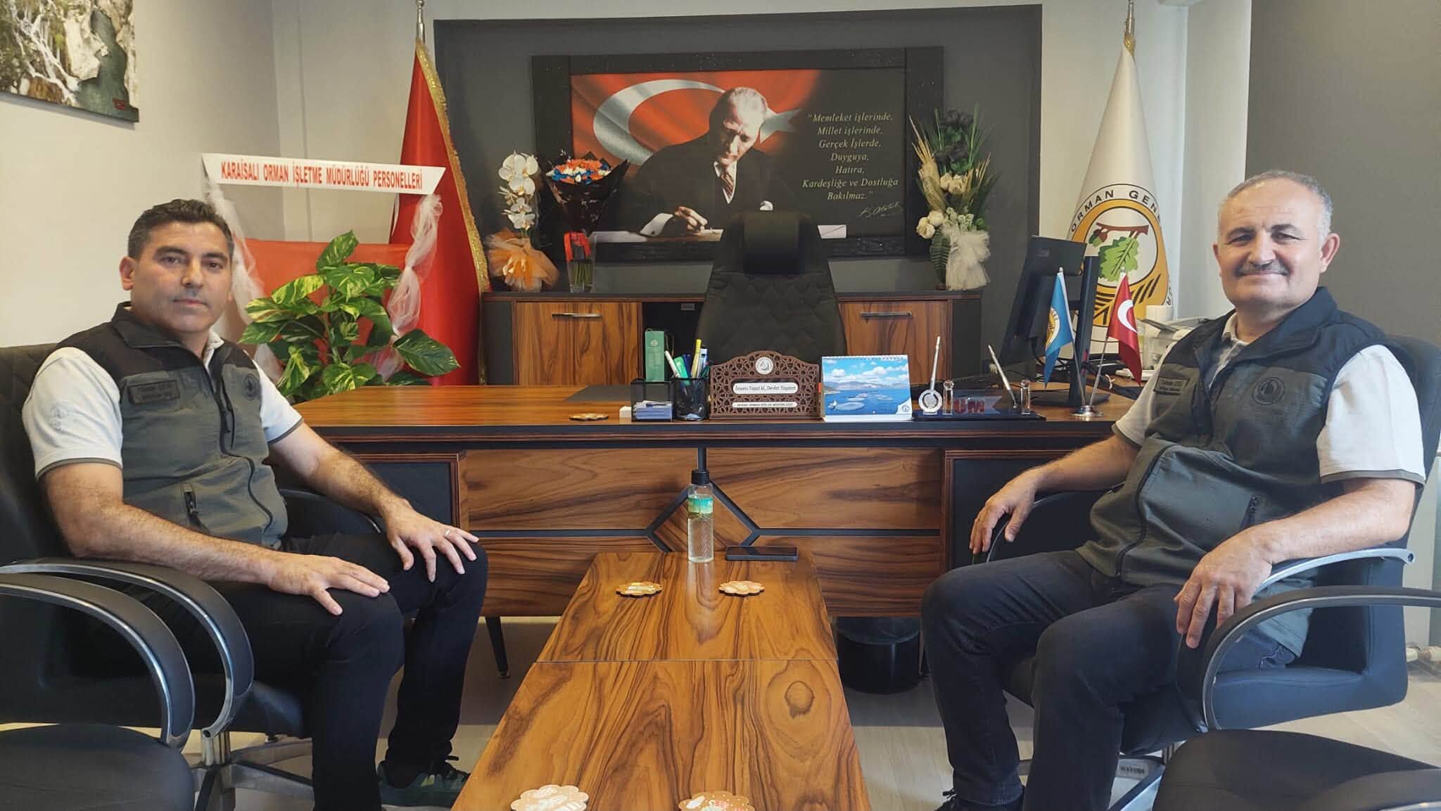 Bölge Müdürü Etli’den İşletme Müdürü Şevk’e Tebrik