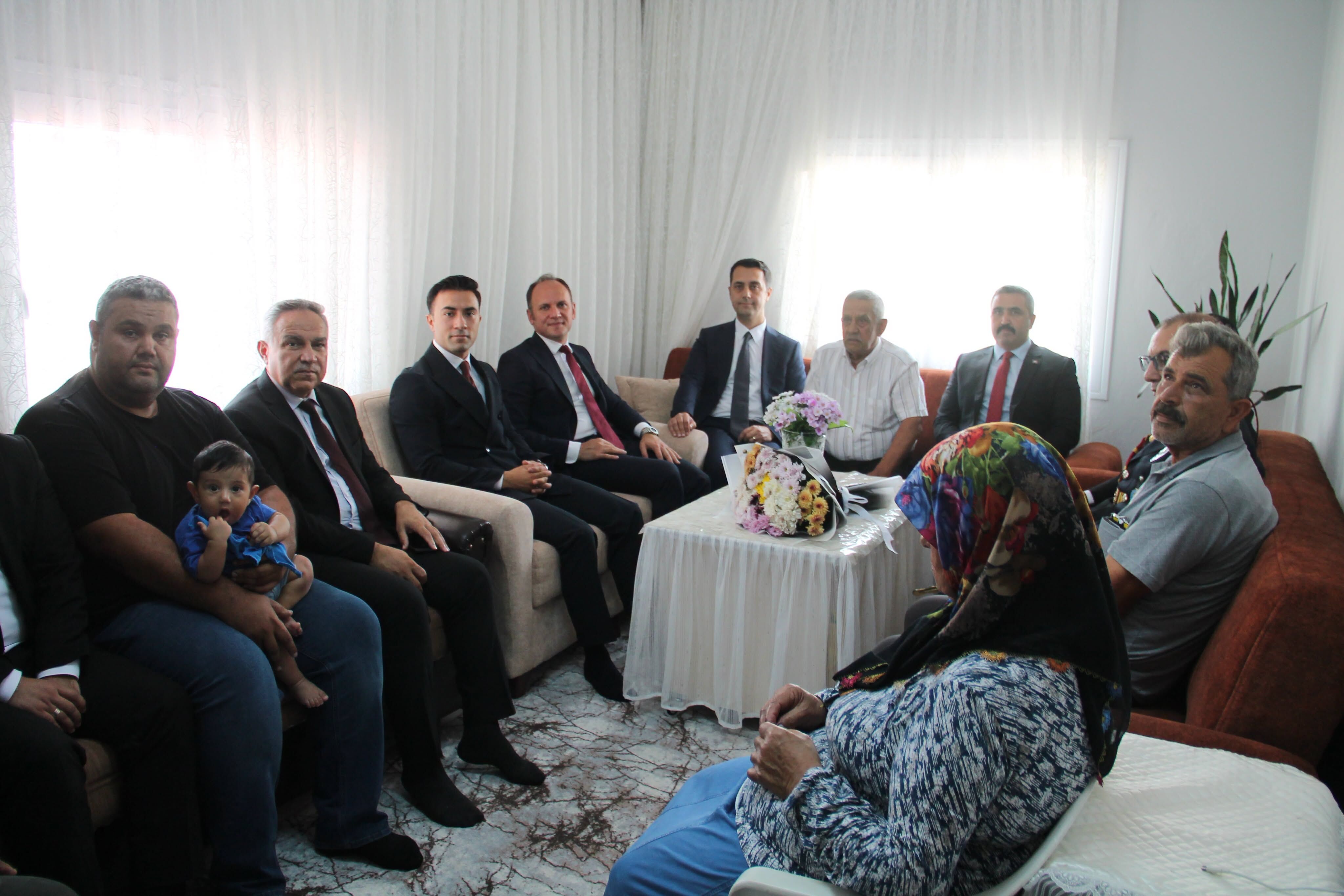 Kaymakam Akpınar’dan Şehit Ailesi ve Gazimize Ziyaret