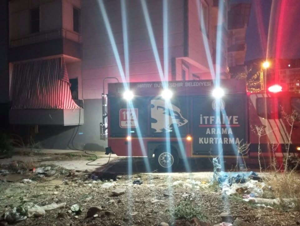 Hassa’da Ev Yangını Kısa Sürede Söndürüldü