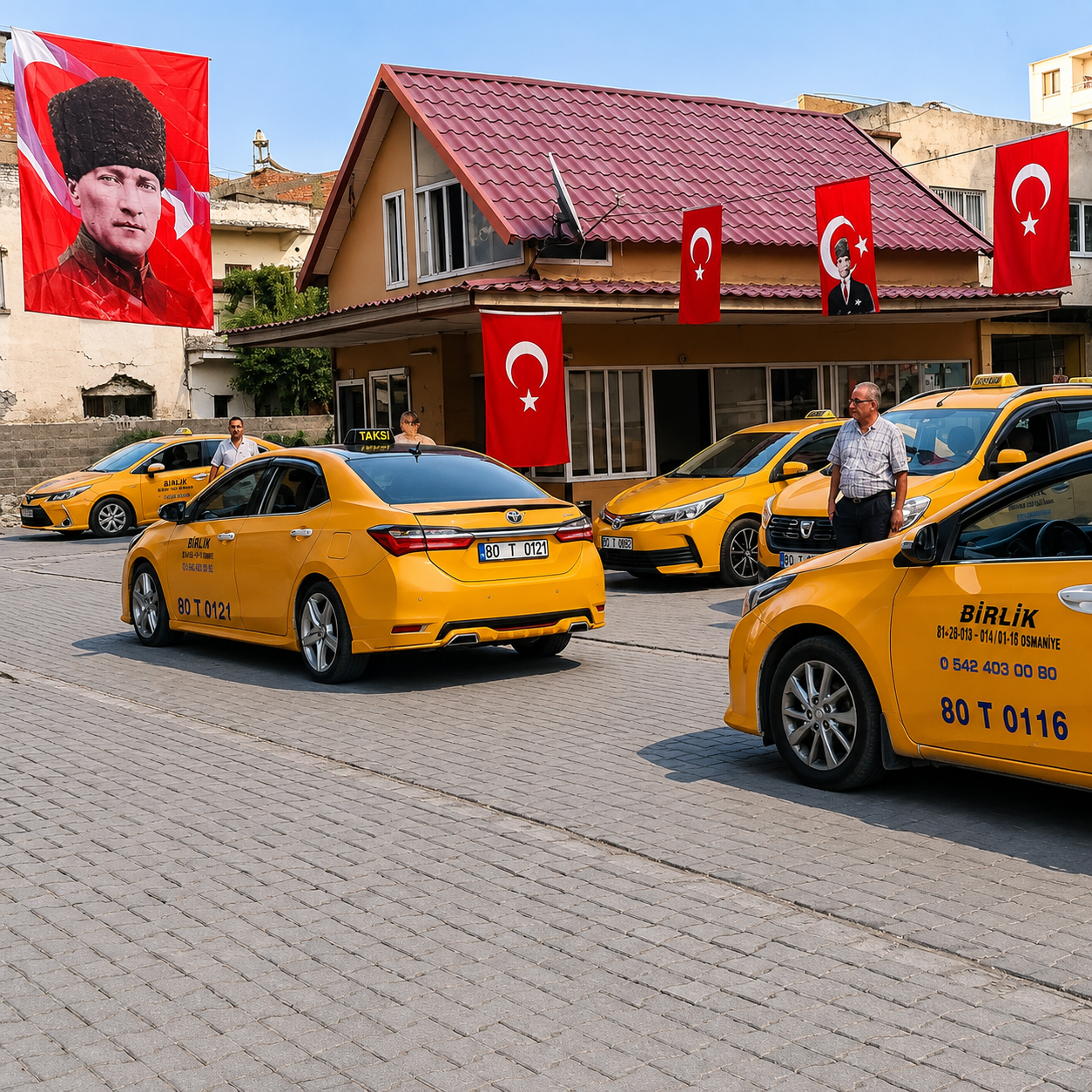 Birlik Taksi’de Babadan Oğula 54 Yıllık Bayrak Geleneği