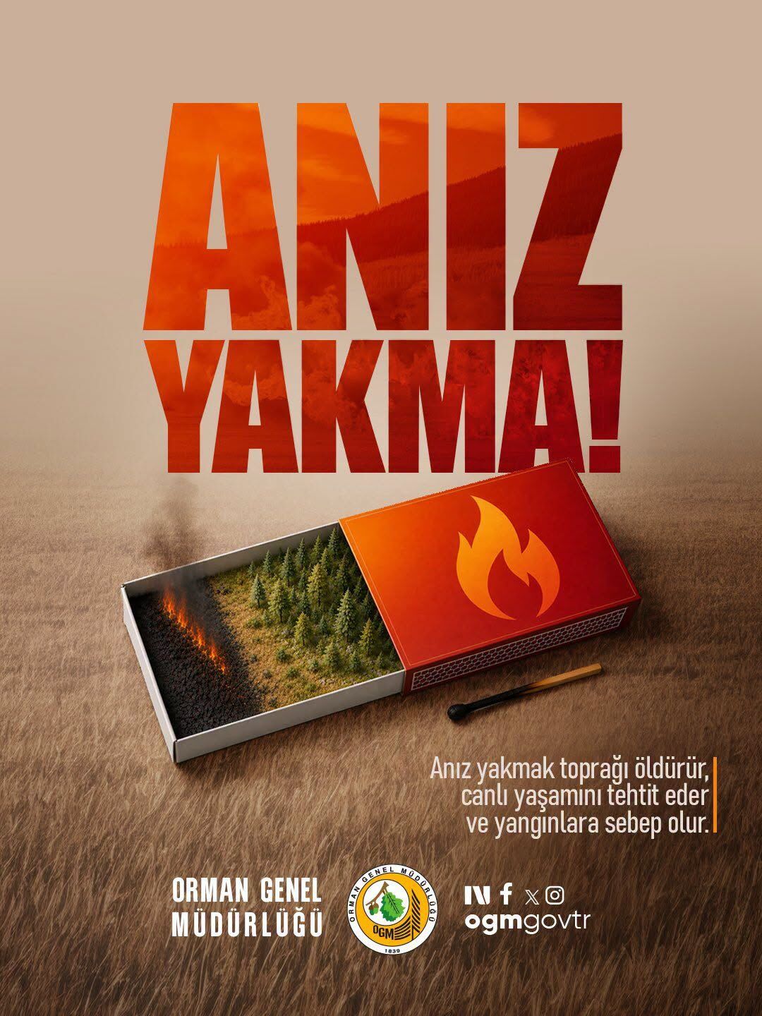 Erzurum Orman Bölge’den Anız Yangını Uyarısı