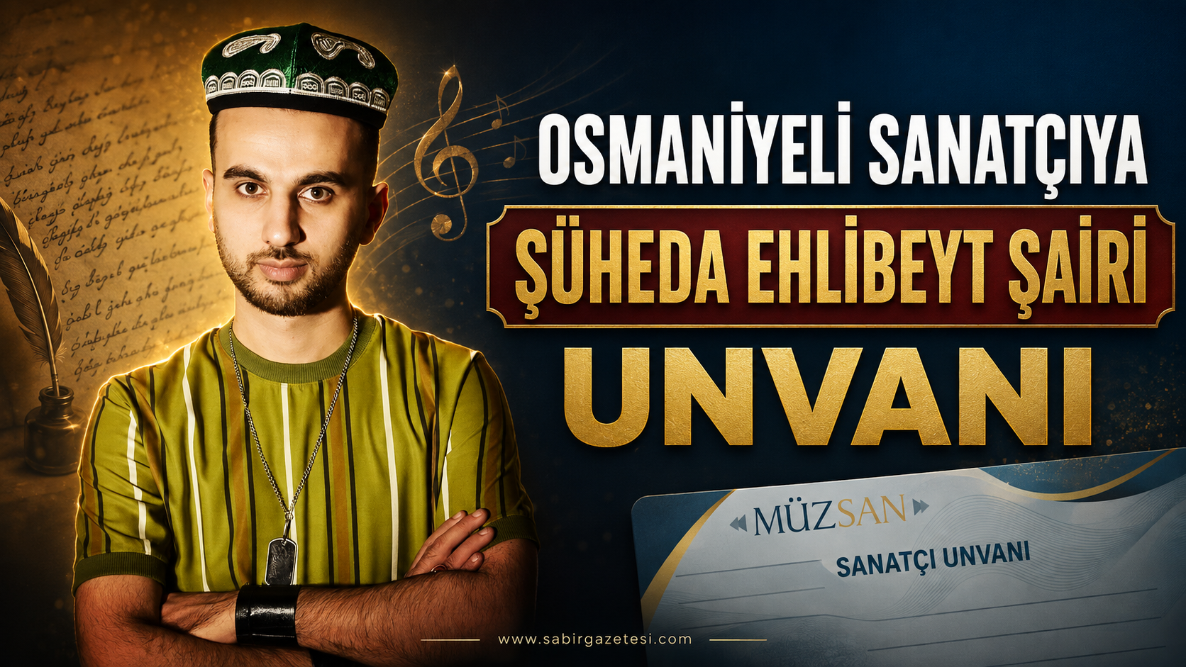 Hanifi Gökhan Yazıcıoğlu’na “Şüheda Ehlibeyt Şairi” Payesi