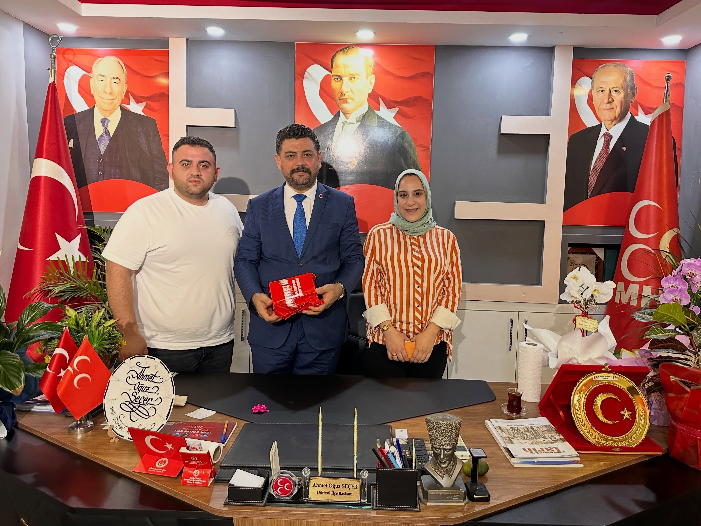 Hatay Dörtyol’da Mhp İlçe Başkanına Hayırlı Olsun Ziyareti2