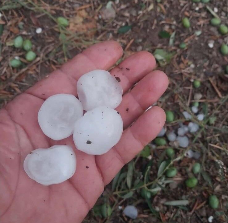 Kadirli’nin Karatepe Köyünü Dolu Vurdu (1)