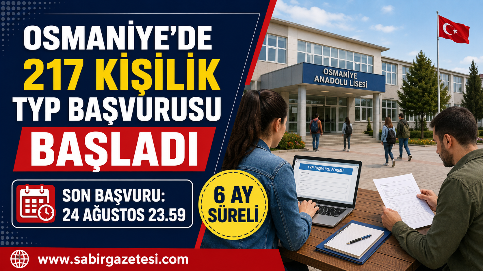 Osmaniye’de 217 Kişilik TYP Başvurusu Başladı
