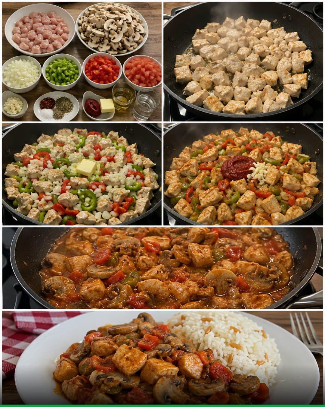 Osmaniye’de Lokum Gibi Tavuk Ve Mantarlı Sos Nasıl Yapılır