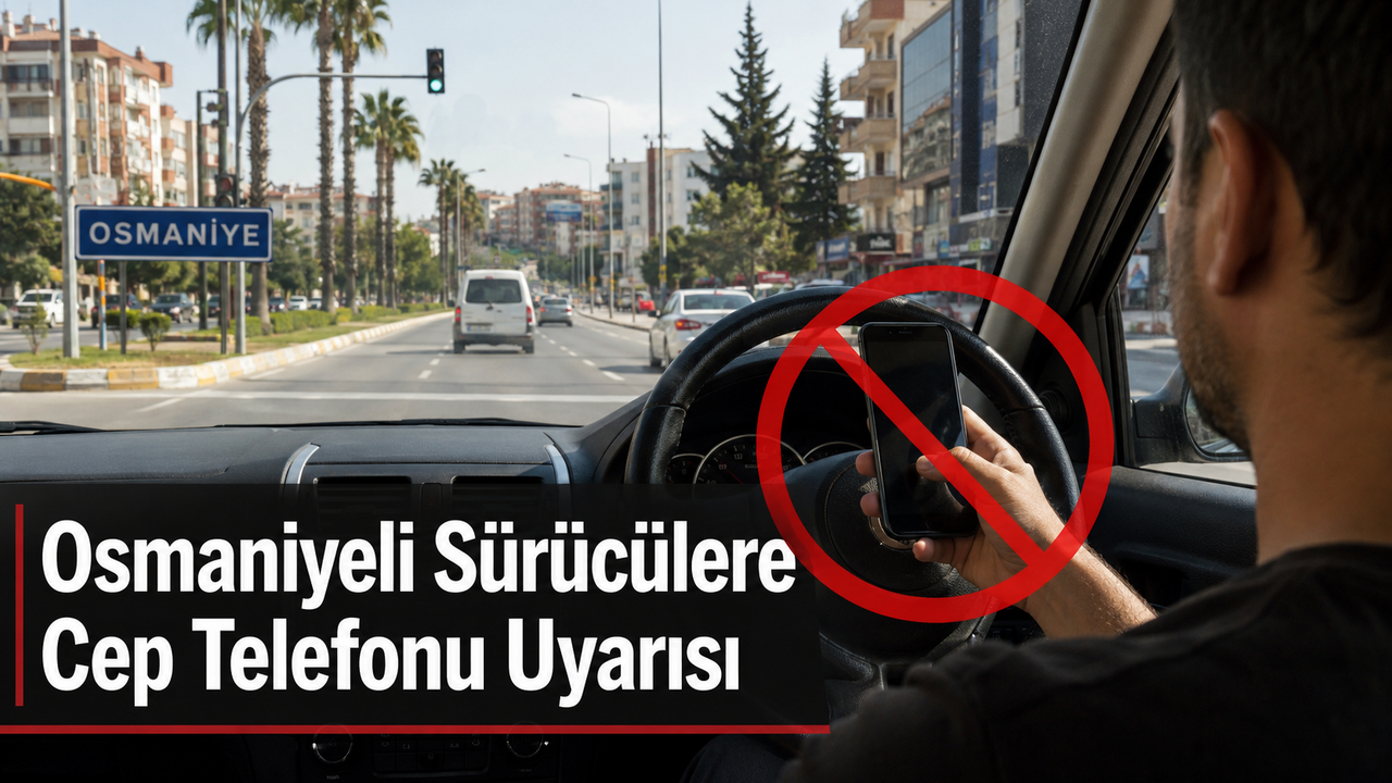 Osmaniyeli Sürücülere Cep Telefonu Uyarısı