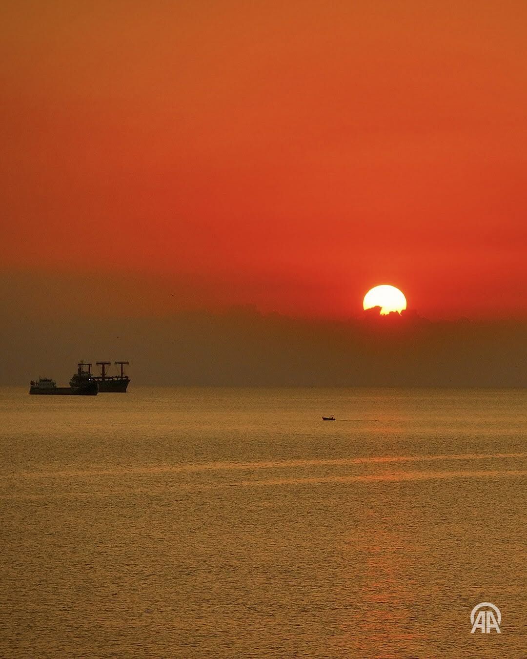 Samsun’da Gün Doğumunda Gökyüzü Kızıllığa Büründü2