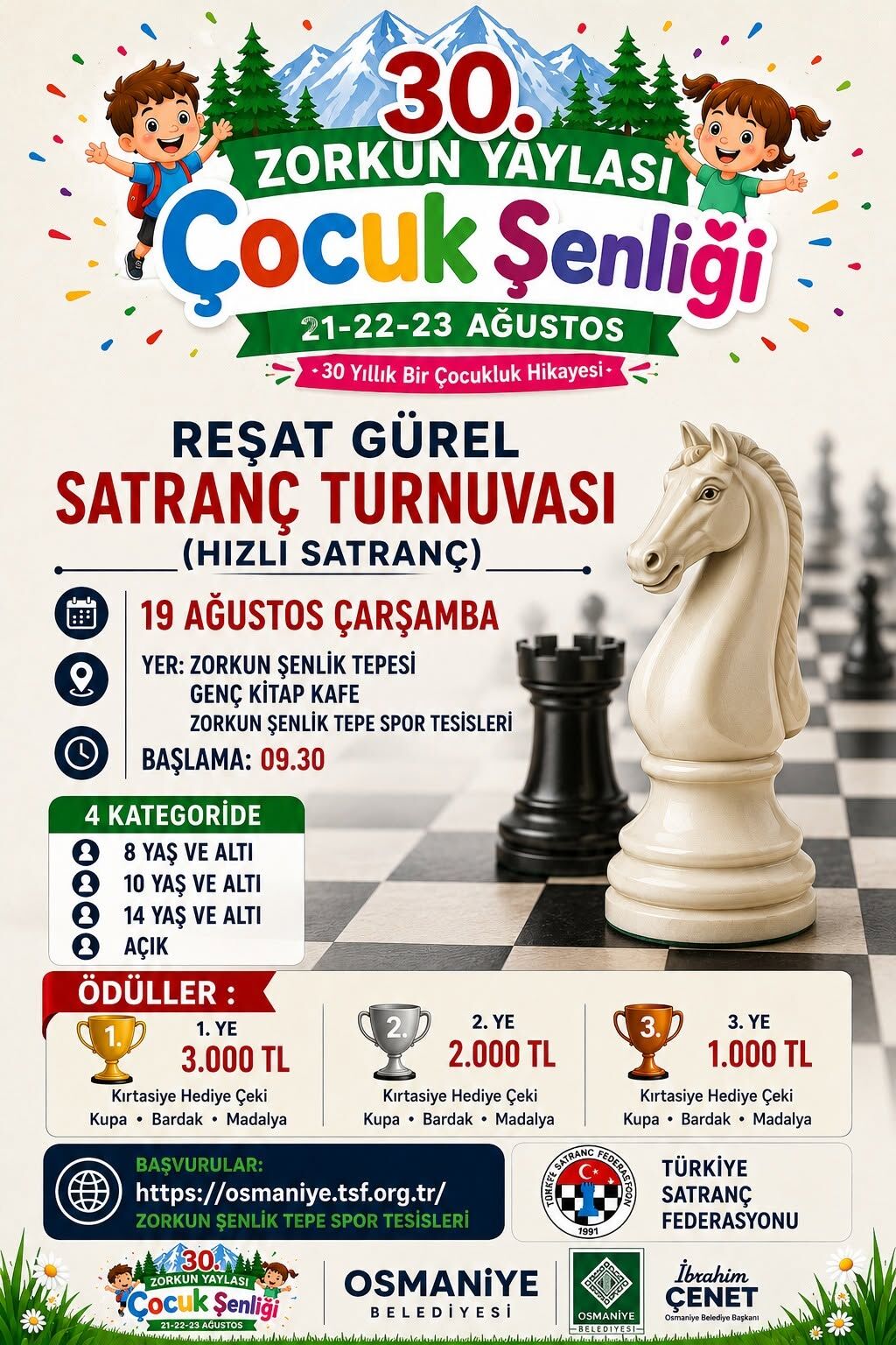 Zorkun Yaylası’nda Satranç Heyecanı