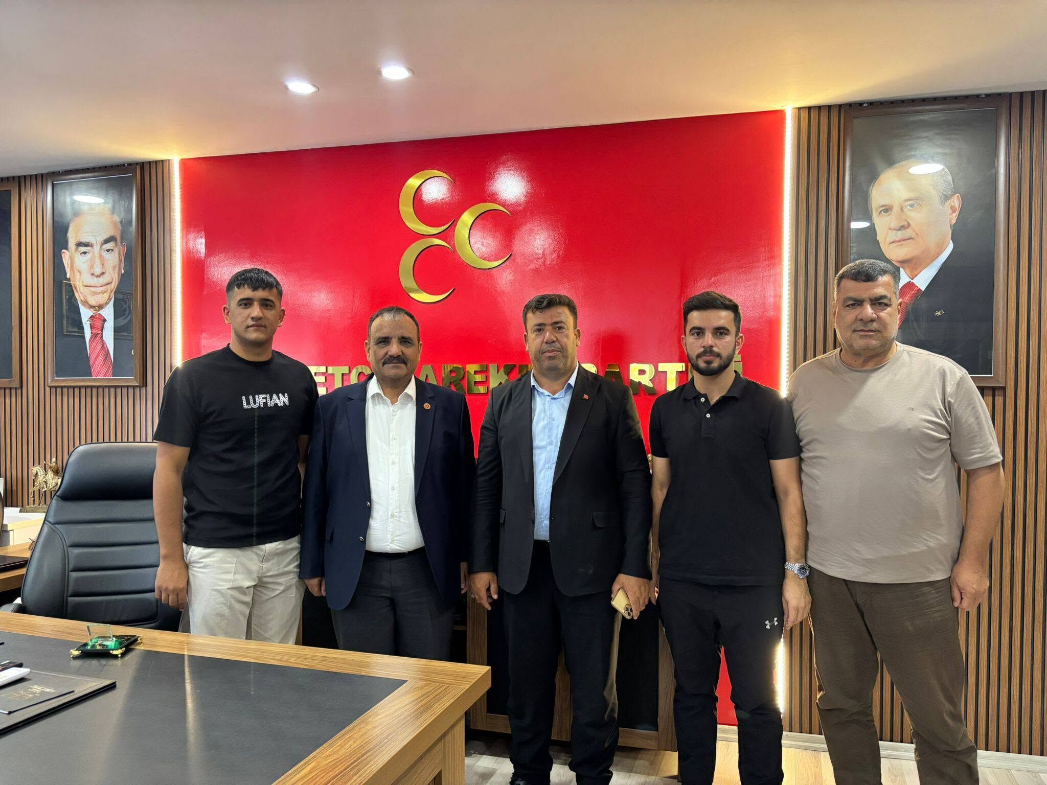 Ceylanpınar MHP Başkanı Halil Tetik’e Hayırlı Olsun Ziyareti