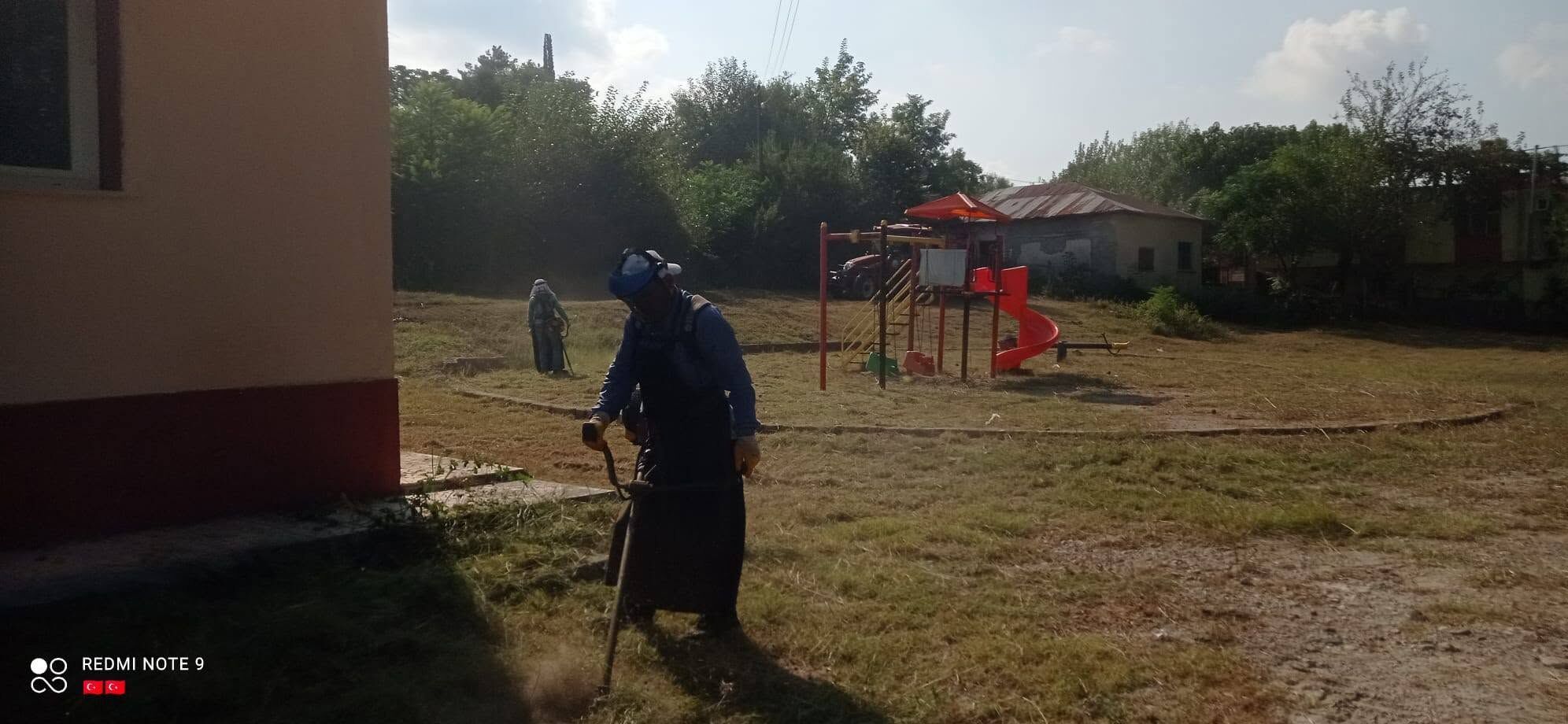 Sumbas Mehmetli’de Okul Bahçeleri Yeni Döneme Hazır