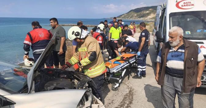 Hatay Arsuz'da Trafik Kazası Bir Kişi Yaralandı