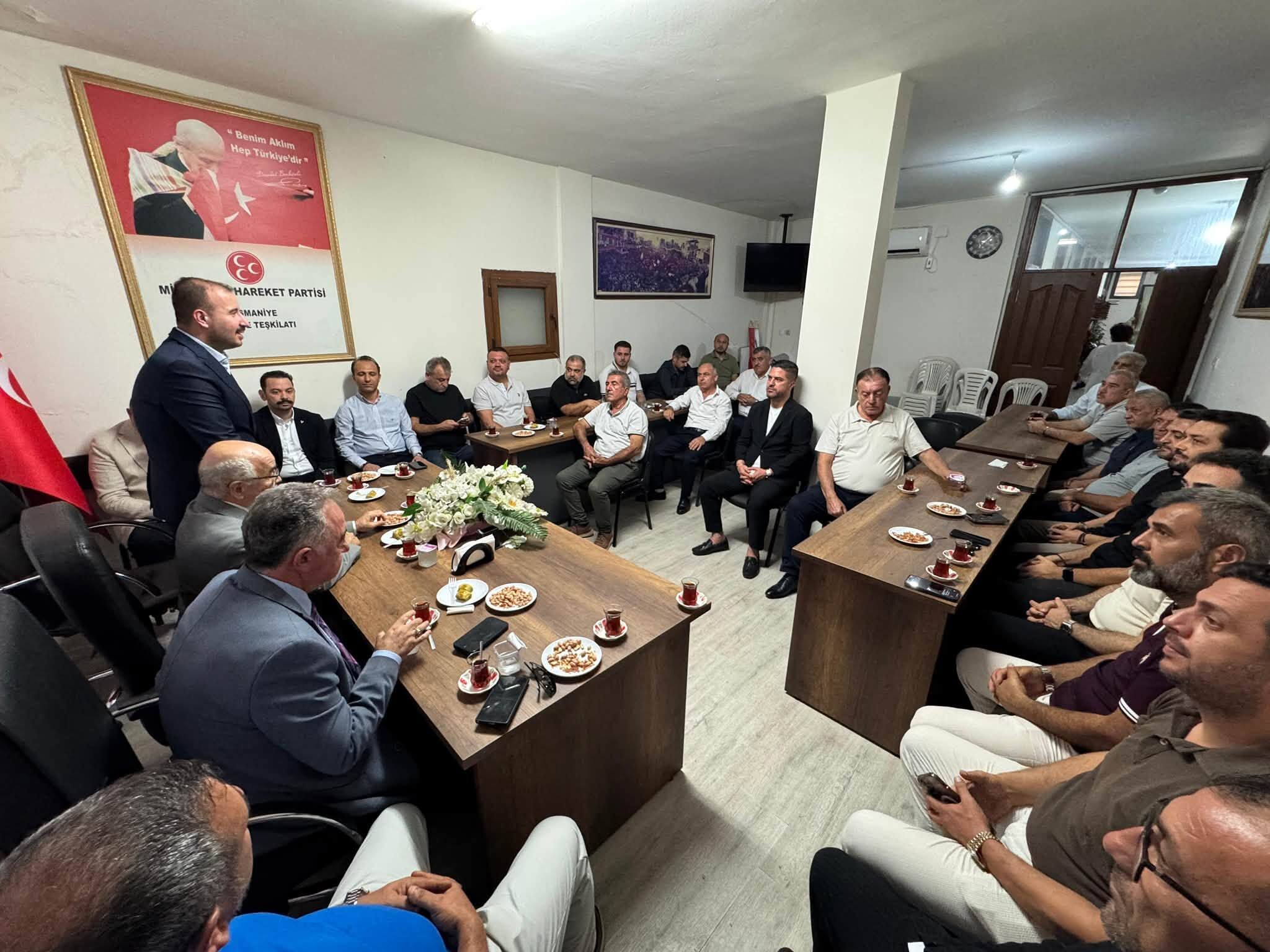 Osmaniye MHP Merkez İlçe Başkanı Tuncer’e Ziyaret