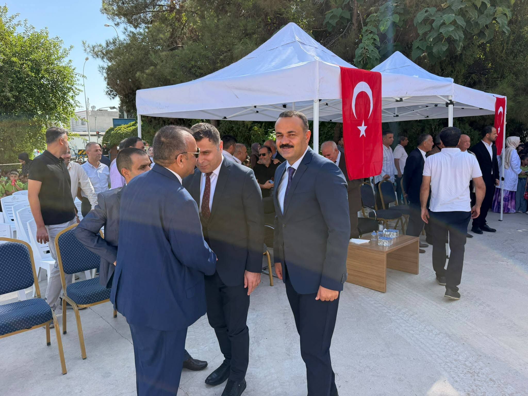 MHP Ceylanpınar Başkanı Halil Tetik Okul Açılışında