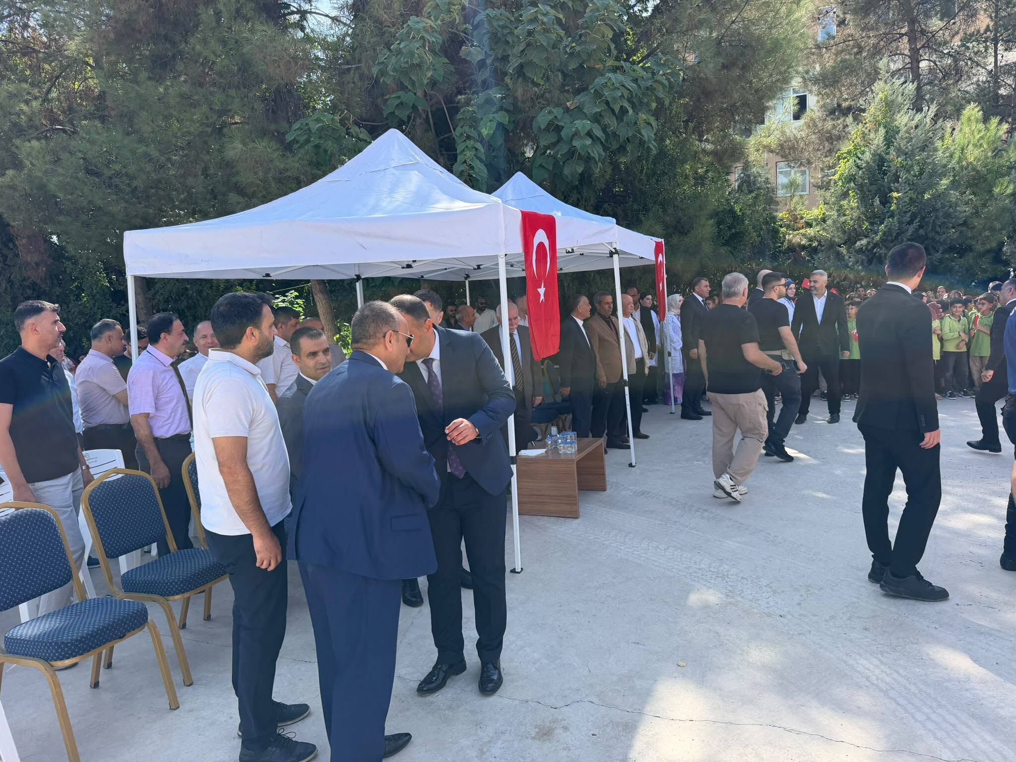 MHP Ceylanpınar Başkanı Halil Tetik Okul Açılışında