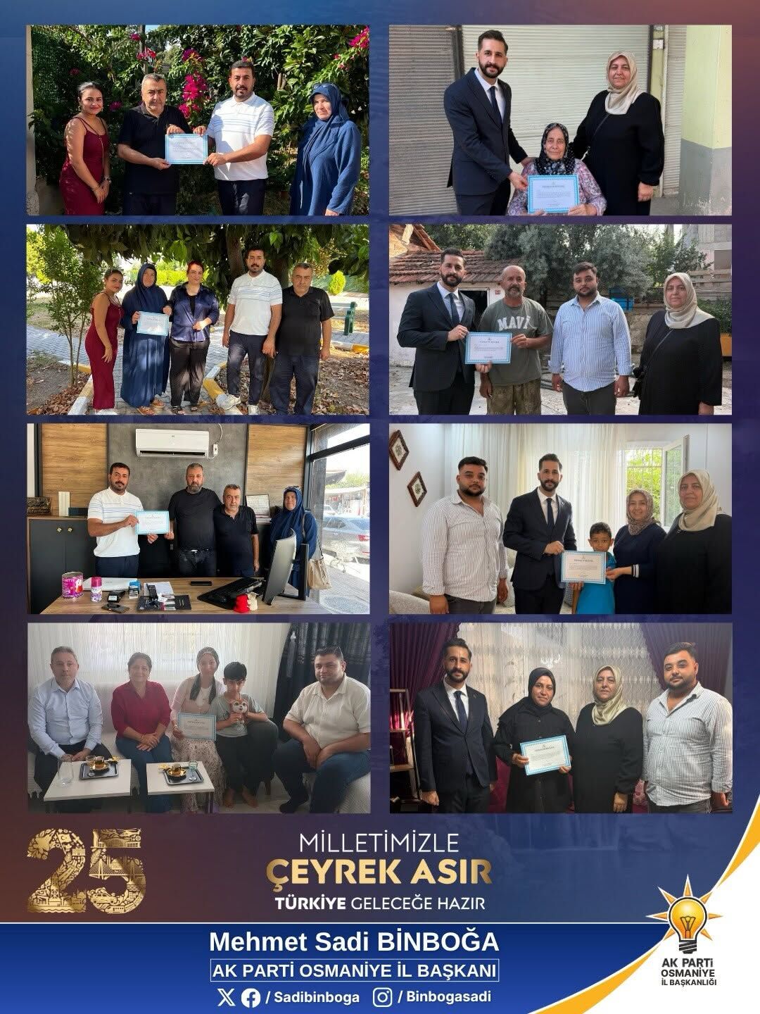 Osmaniye’de AK Parti’den Üye Hane Ziyaretleri Sürüyor