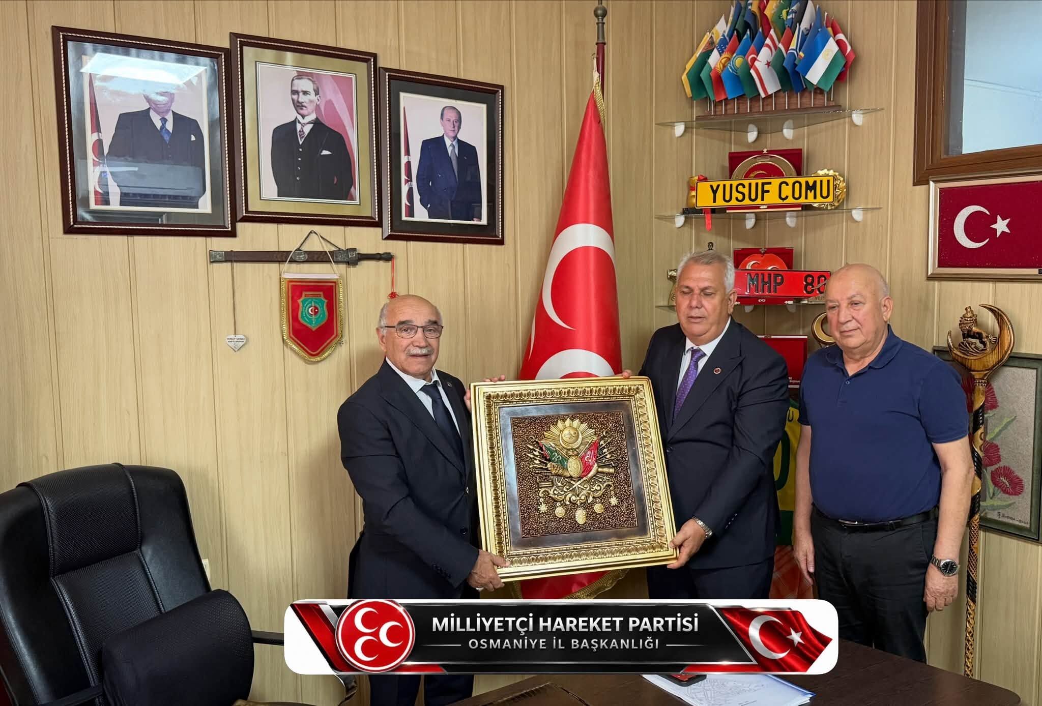Osmaniye’de MHP İl Başkanı Yusuf Çomu’ya Ziyaret