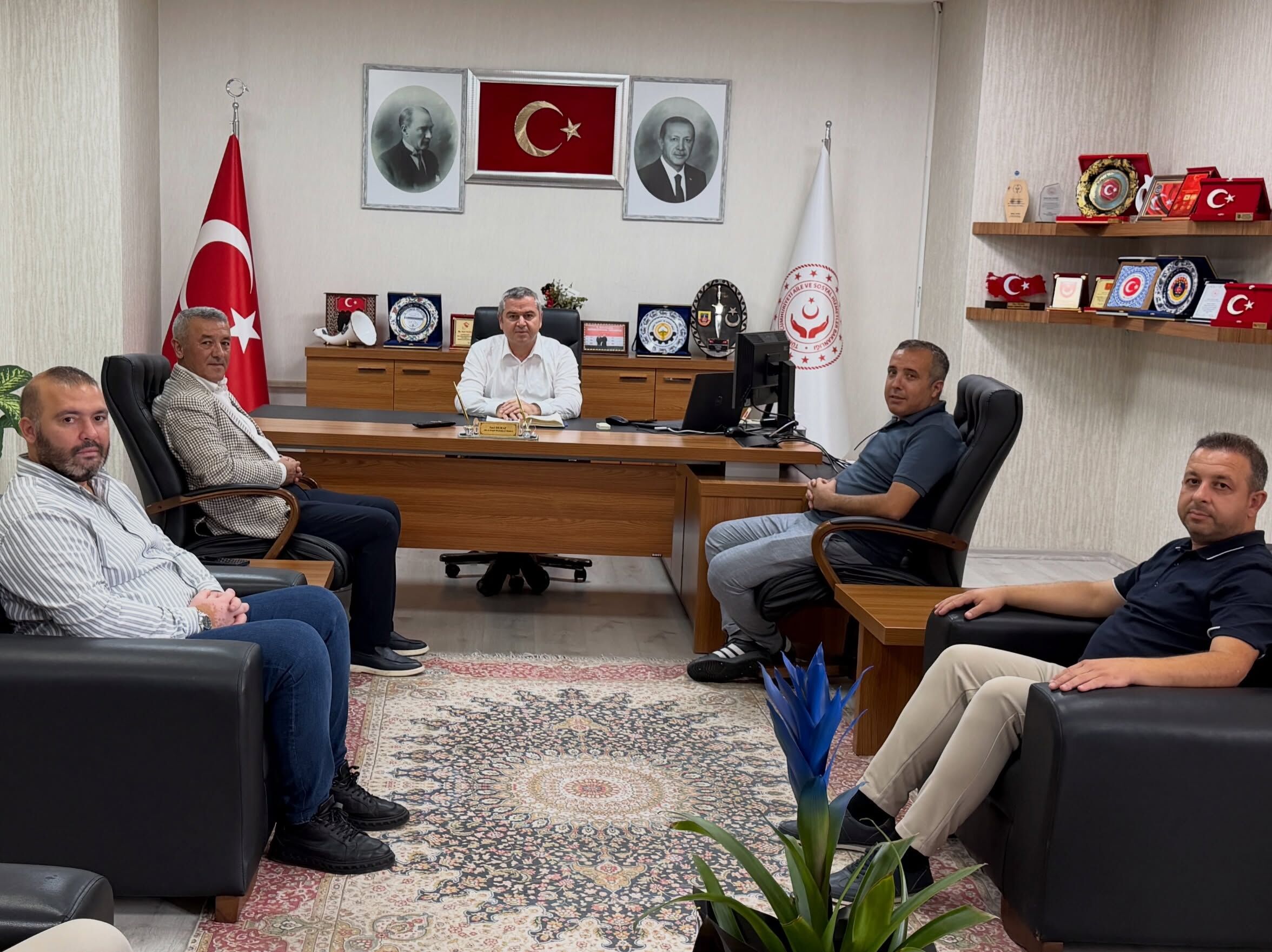 Osmaniye'de Sağlık-Sen'den İl Müdürü Naci Yılmaz'a Ziyaret