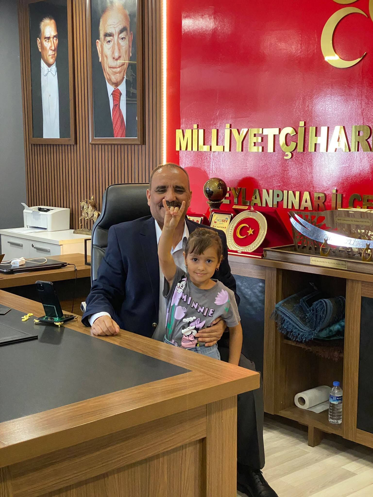 Ceylanpınar'da MHP İlçe Başkanı Tetik Misafirlerini Ağırladı