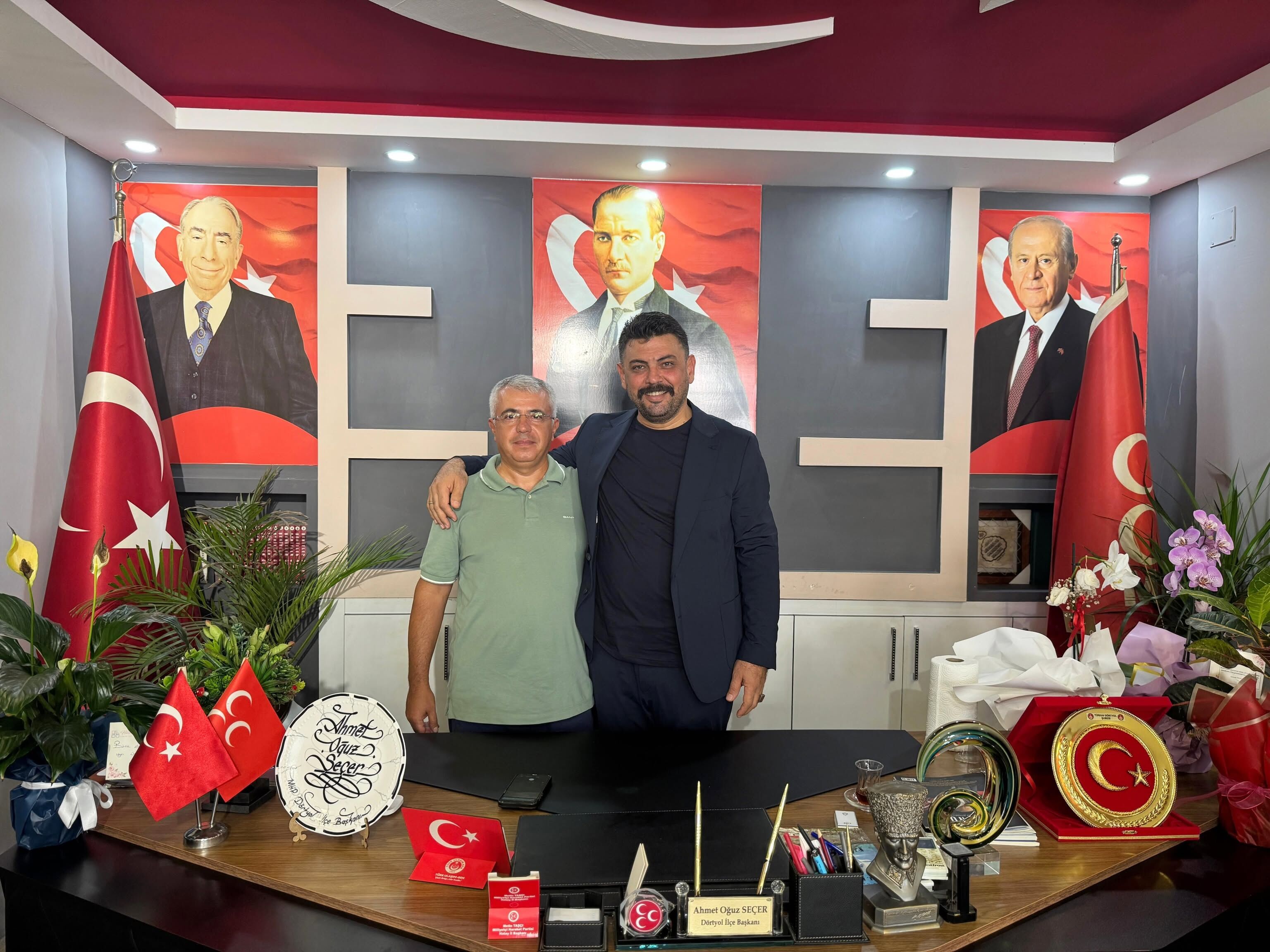 Dörtyol Mhp İlçe Başkanlığına Hayırlı Olsun Ziyaretleri3