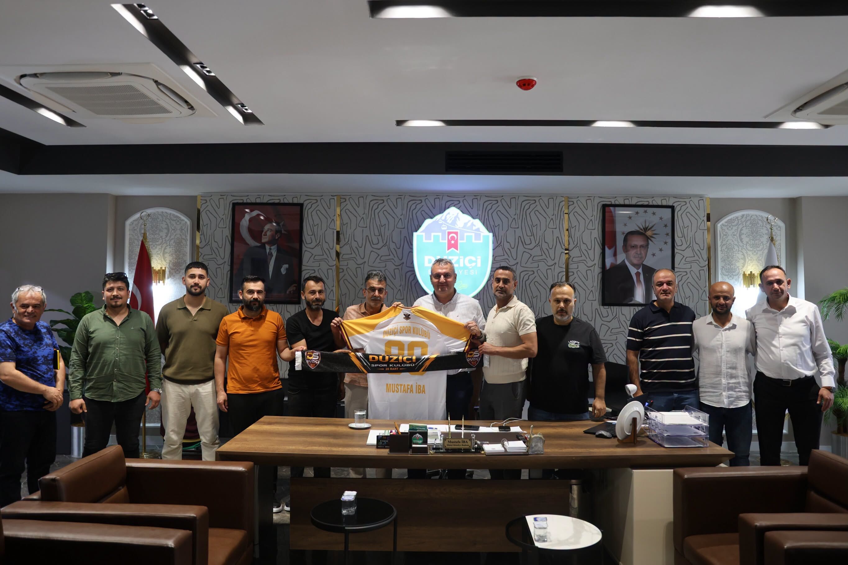 Düziçi 28 Mart Spor Kulübü’nden Başkan İba’ya Ziyaret