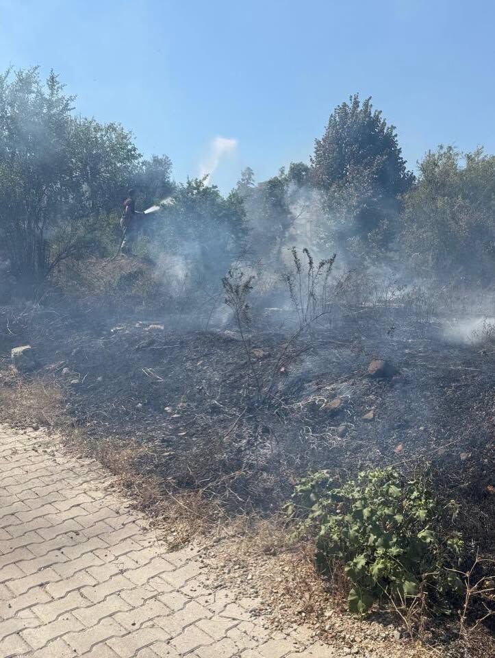 Hatay Antakya’da Ot Yangını Büyümeden Söndürüldü5