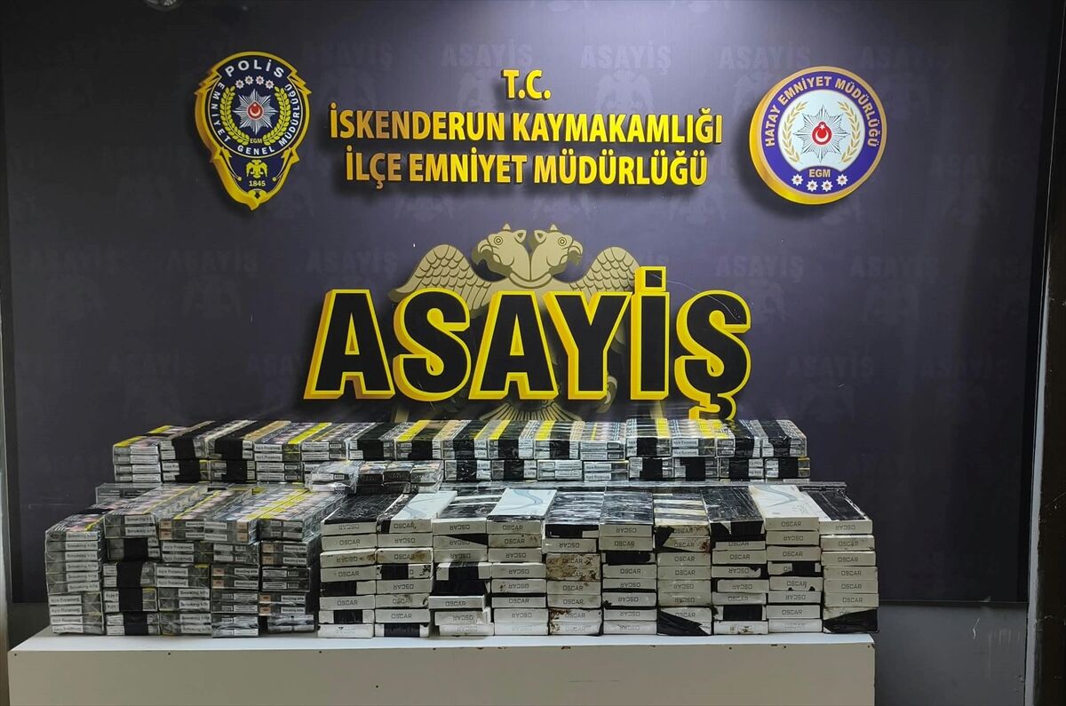 Hatay'da 2 bin 410 paket kaçak sigara ele geçirildi