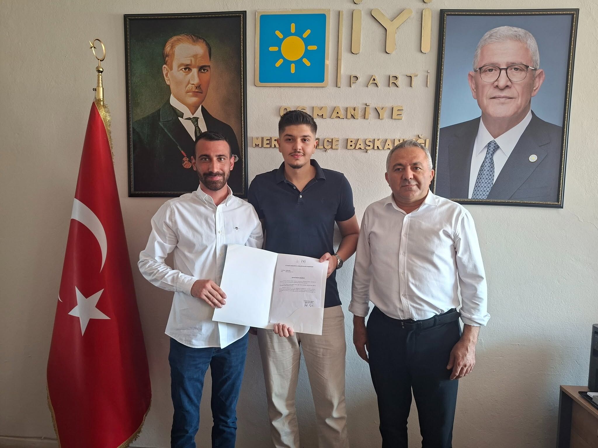 İyi̇ Parti Osmaniye’de Gençlik Kollarına Özgür Erdoğan Atandı (1)