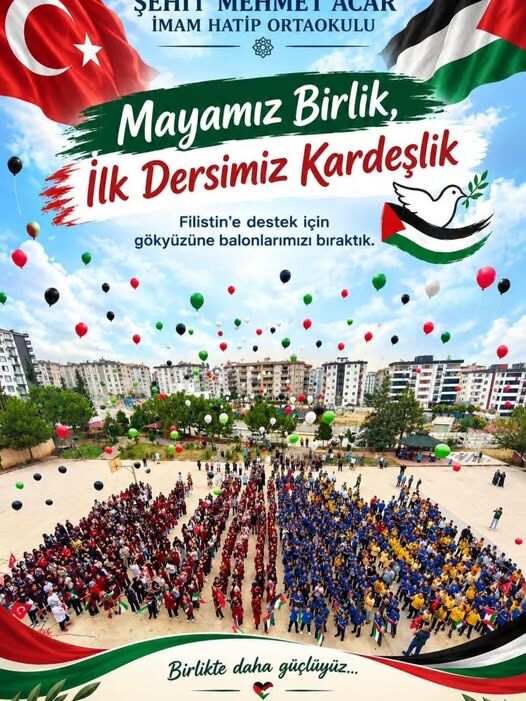 Kadirli’de Öğrenciler Filistin’i Unutmadı