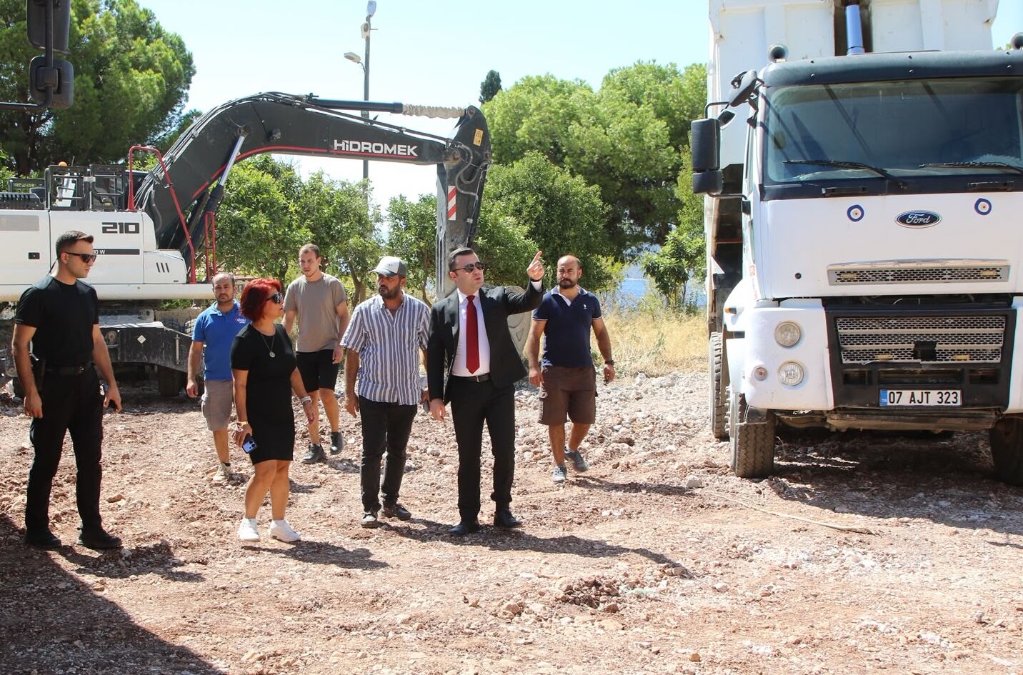 Kaş'a yeni yapılan adalet binasında inşaat çalışmaları sürüyor