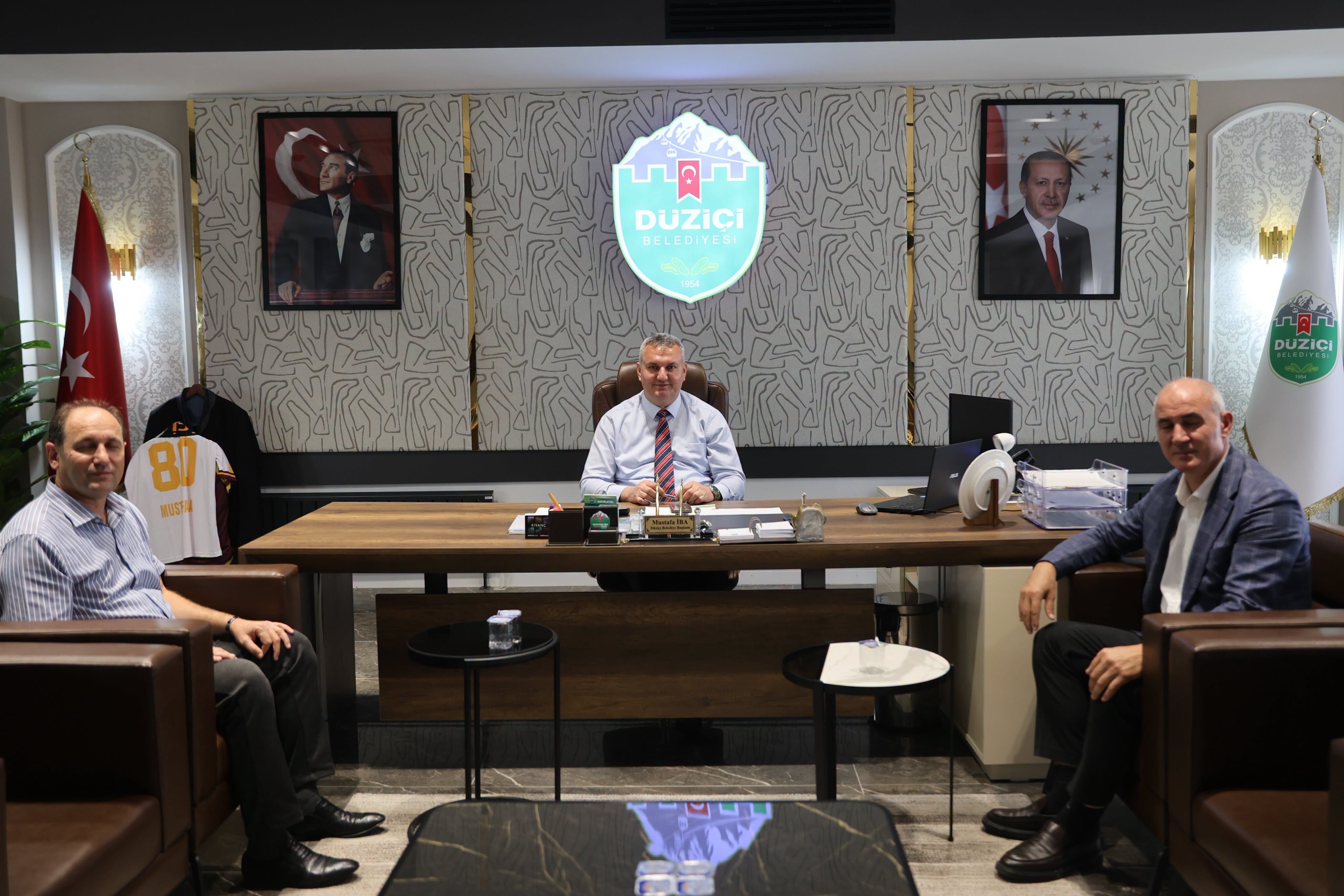 Düziçi Belediye Başkanı Mustafa İba, Gençlik Ve Spor Yöneticilerini Ağırladı
