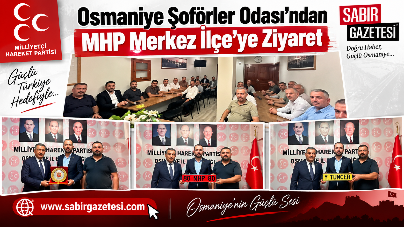 Osmaniye Şoförler Odası’ndan MHP Merkez İlçe’ye Ziyaret