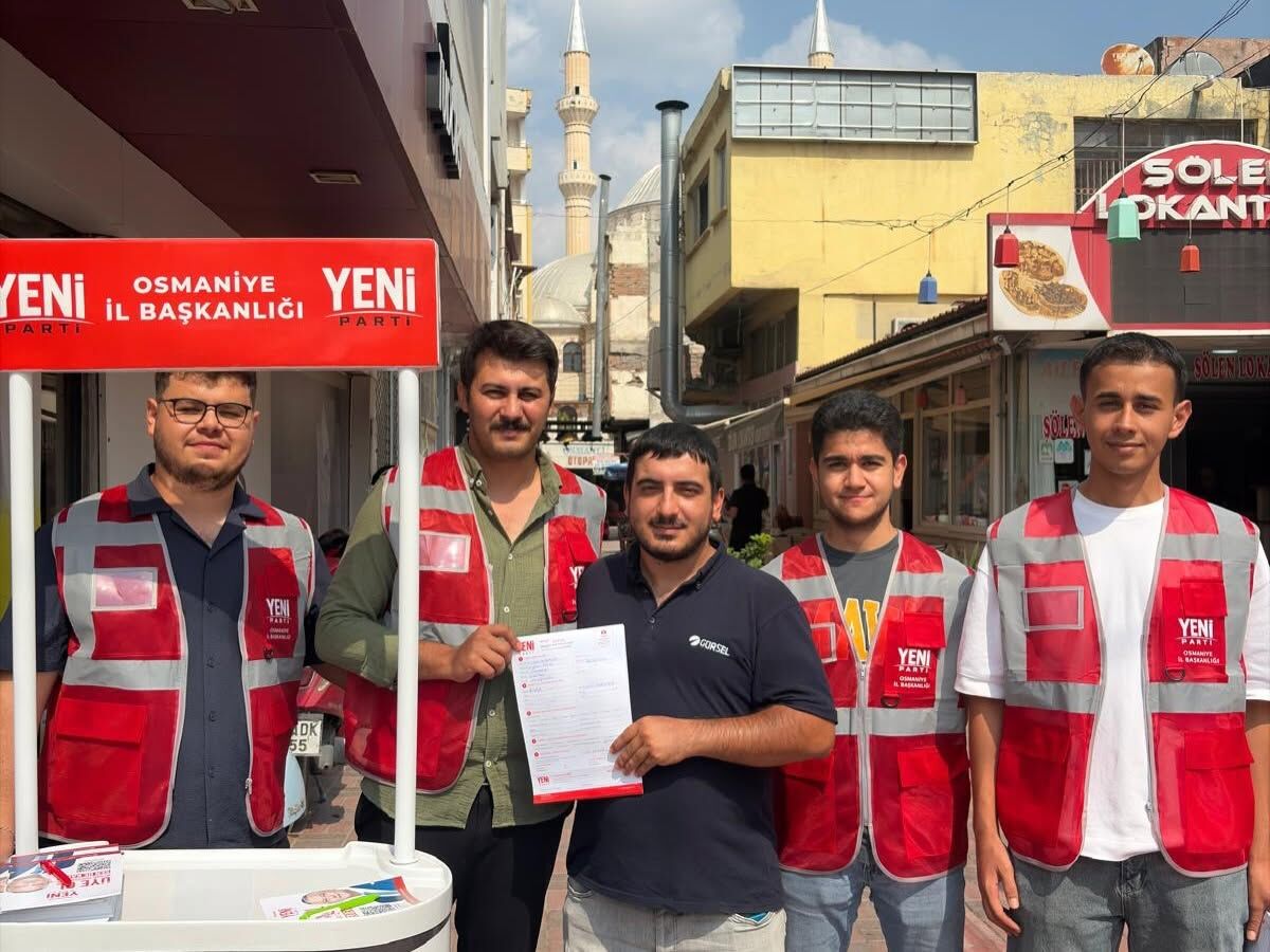 YENİ Parti Osmaniye’de Üye Kayıt Standı Açtı