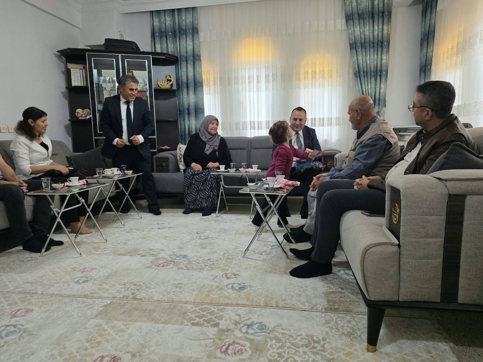 Bahçe'de Kaymakam Çelik'ten Şehit Ailesine Ziyaret
