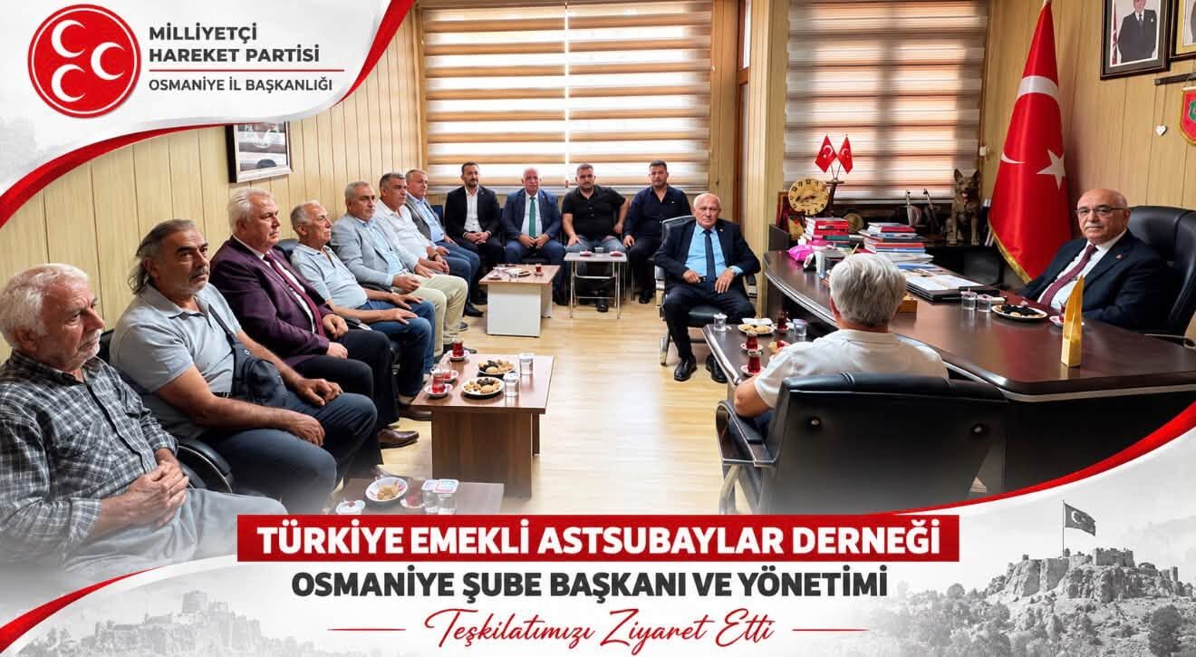 Osmaniye’de TEMAD’dan MHP İl Başkanı Yusuf Çomu’ya Ziyaret