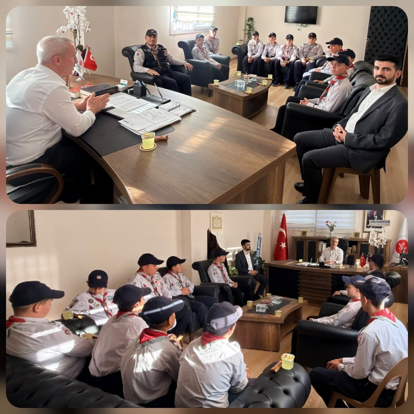 Erzin’de İzcilerden Müftü Mustafa Arslan’a Ziyaret