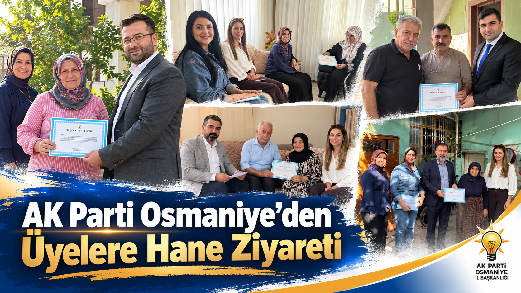 AK Parti Osmaniye’den Üyelere Hane Ziyareti