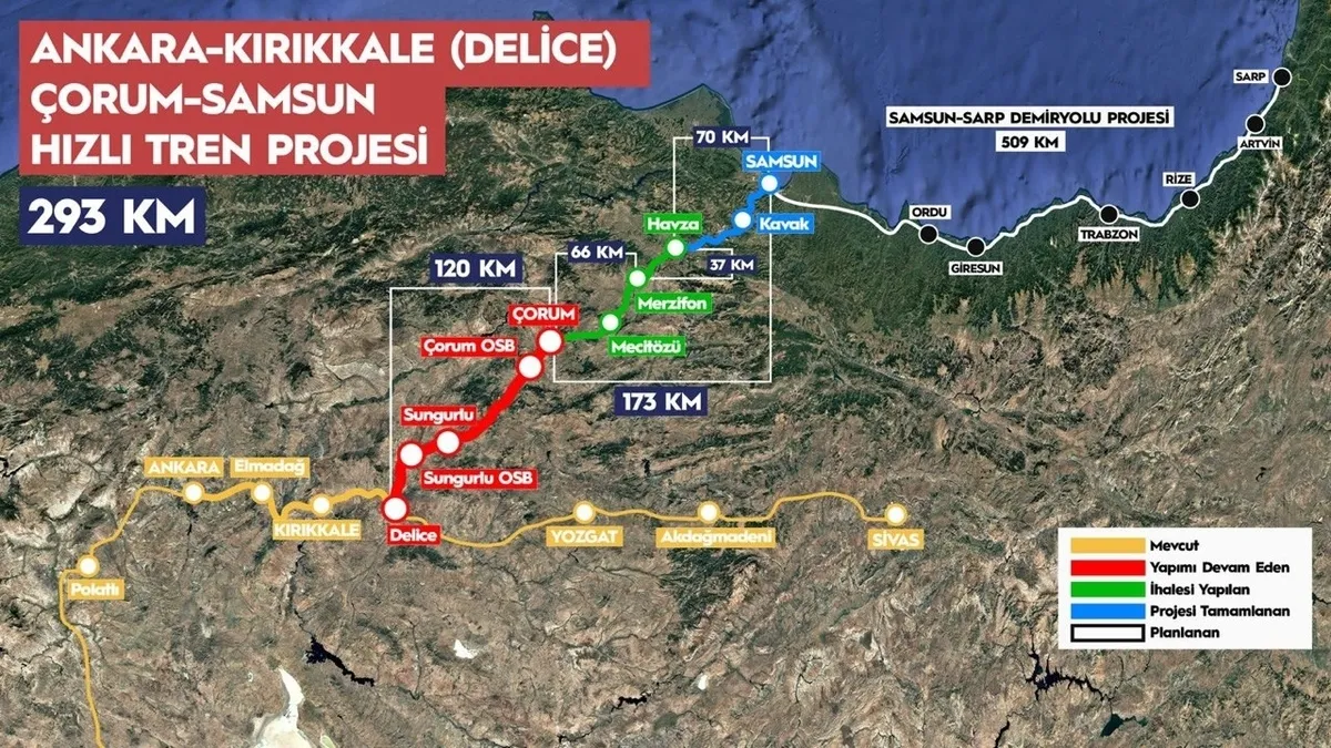 Ankara Samsun Hızlı Treniyle Yolculuk 2,5 Saate İnecek3