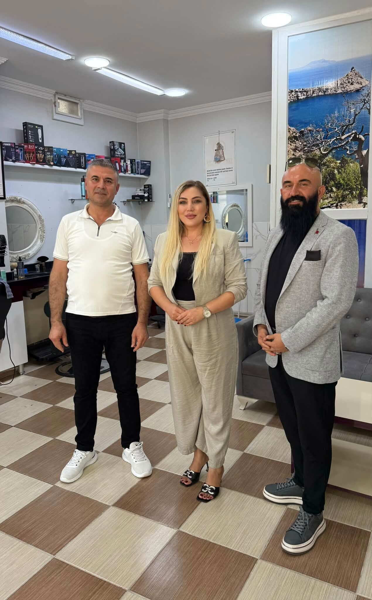 Başkan Saygın’dan Berber Ustası Ali Boruk’a Ahilik Ziyareti (1)