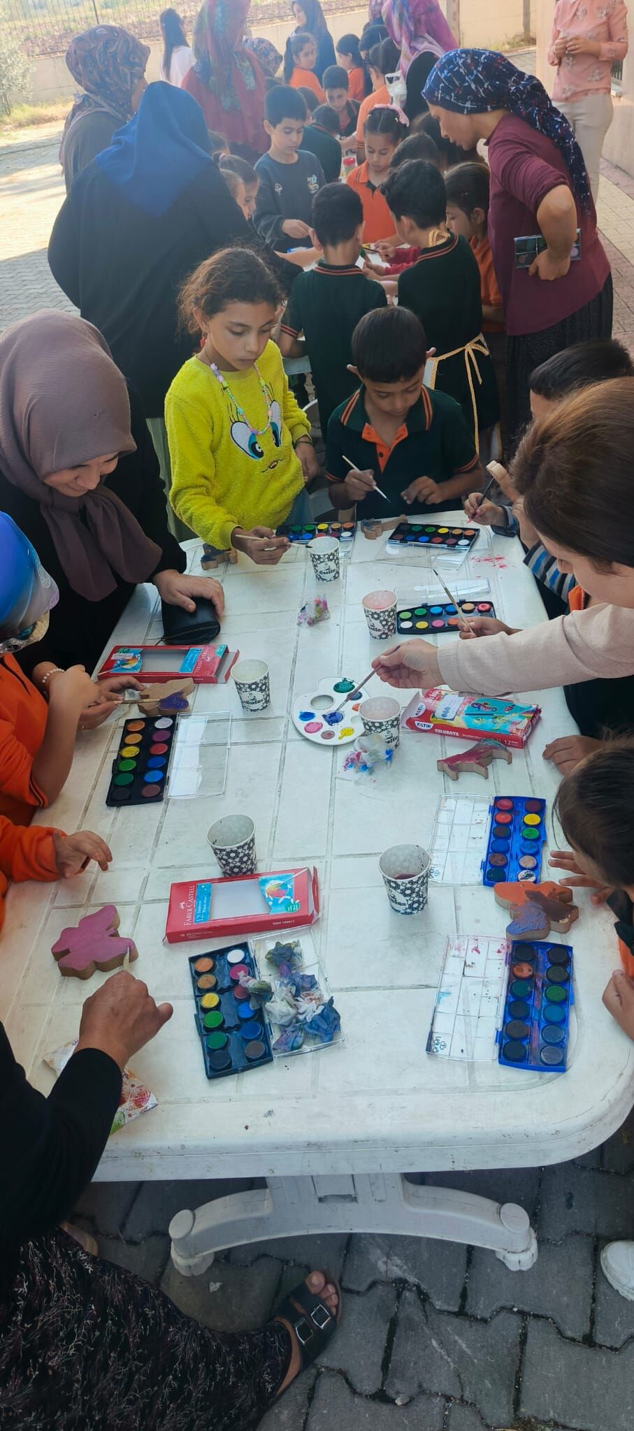 Düziçi’nde Veli Ve Öğrencilerden Ahşap Boyama Etkinliği1