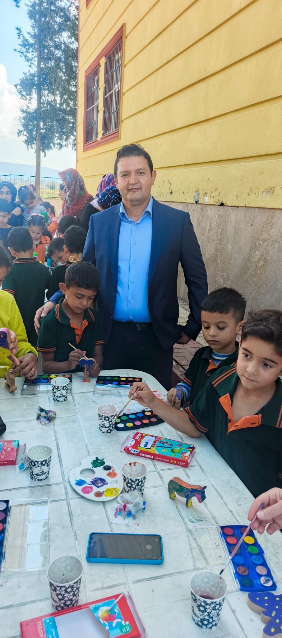 Düziçi’nde Veli Ve Öğrencilerden Ahşap Boyama Etkinliği2