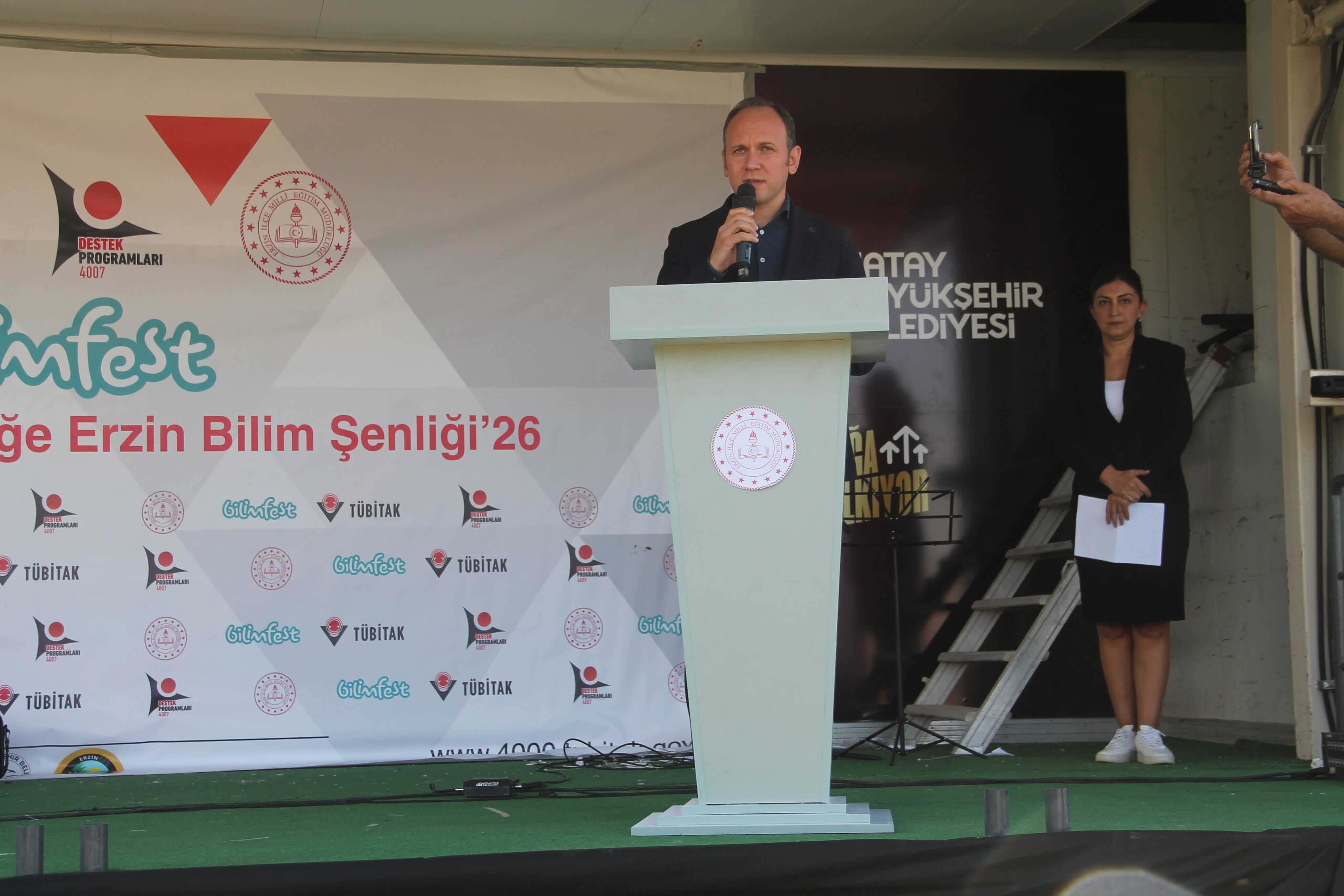 Erzin’de Tübi̇tak 4007 Bilim Şenliği Açıldı1