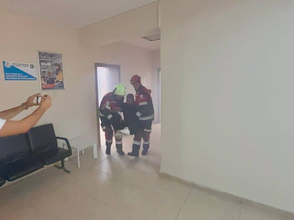 Hatay'da Ambulans Ekiplerine Yangın Ve Tahliye Eğitimi3