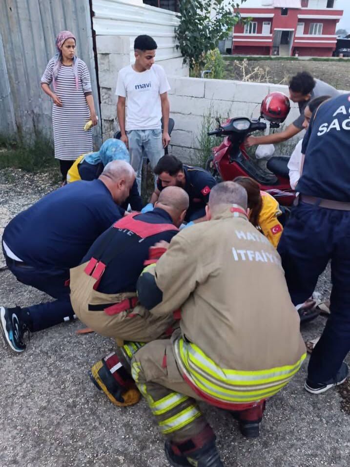 Hatay’da Motosiklet Kazası 3 Kişi Yaralandı2