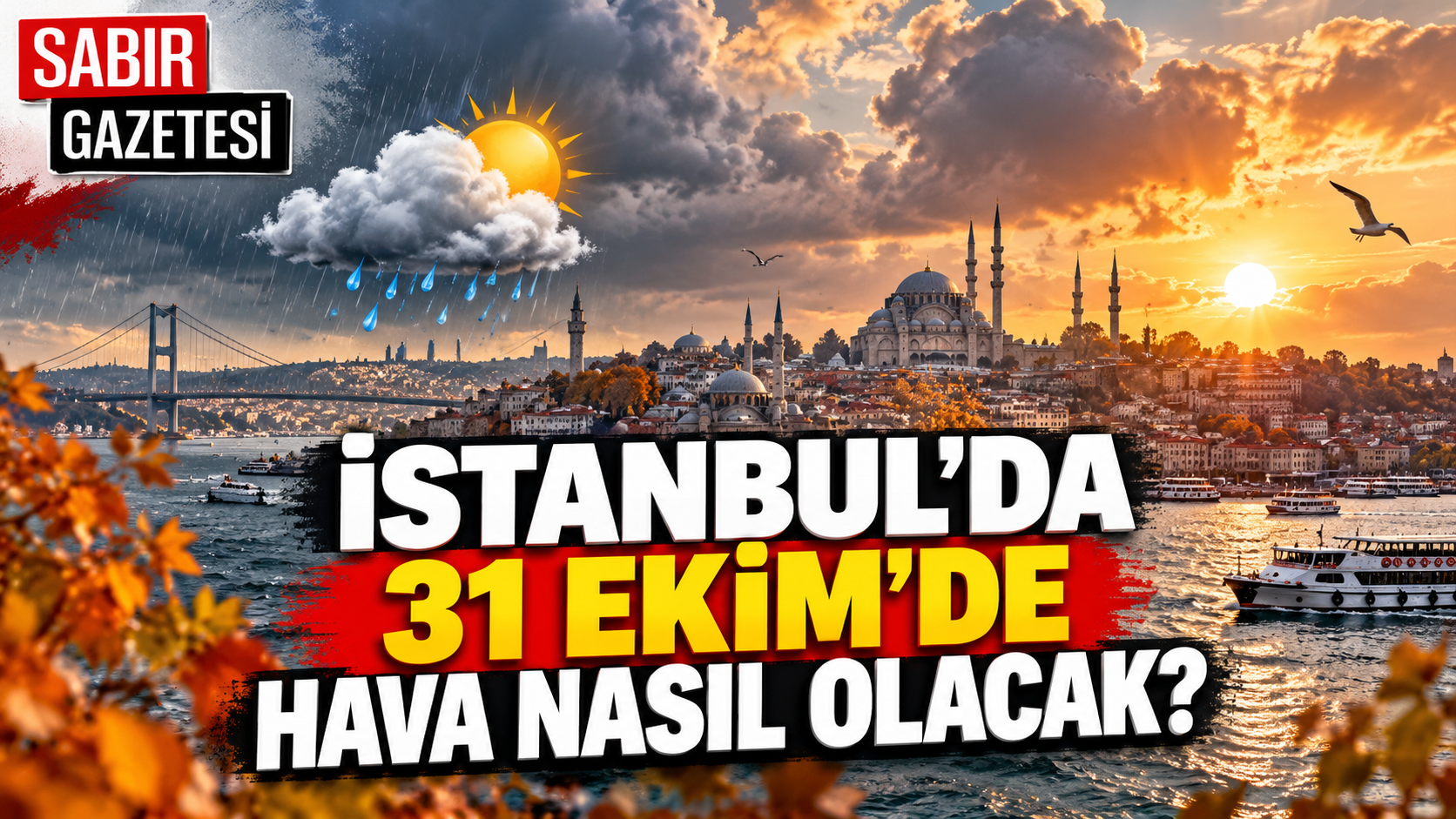 İstanbul'da 31 Ekim'de Hava Nasıl Olacak?