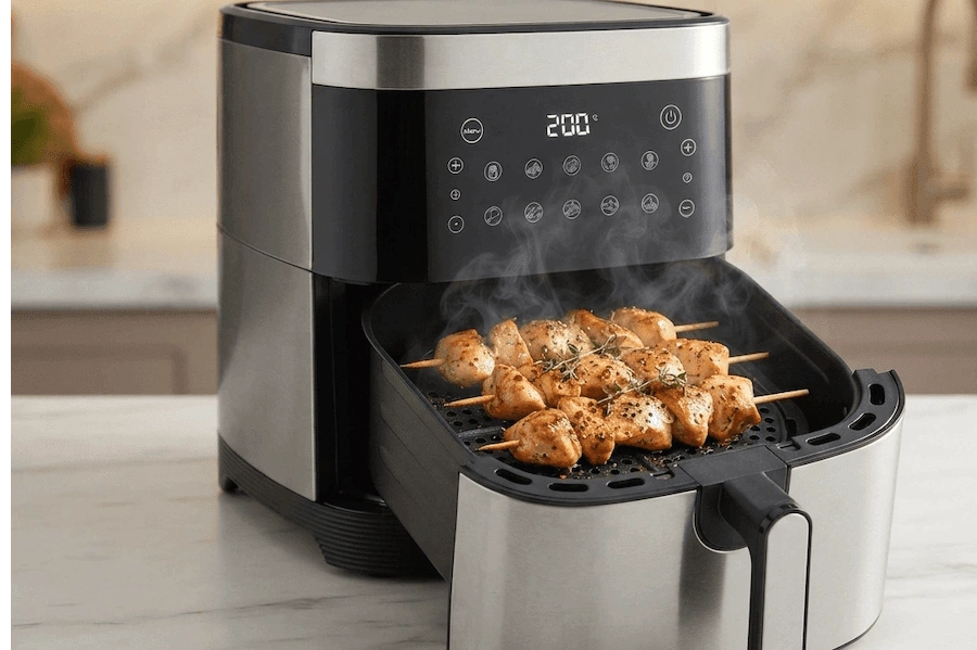 İstanbul’da Airfryer’da Tavuk Kebabı Nasıl Yapılır2