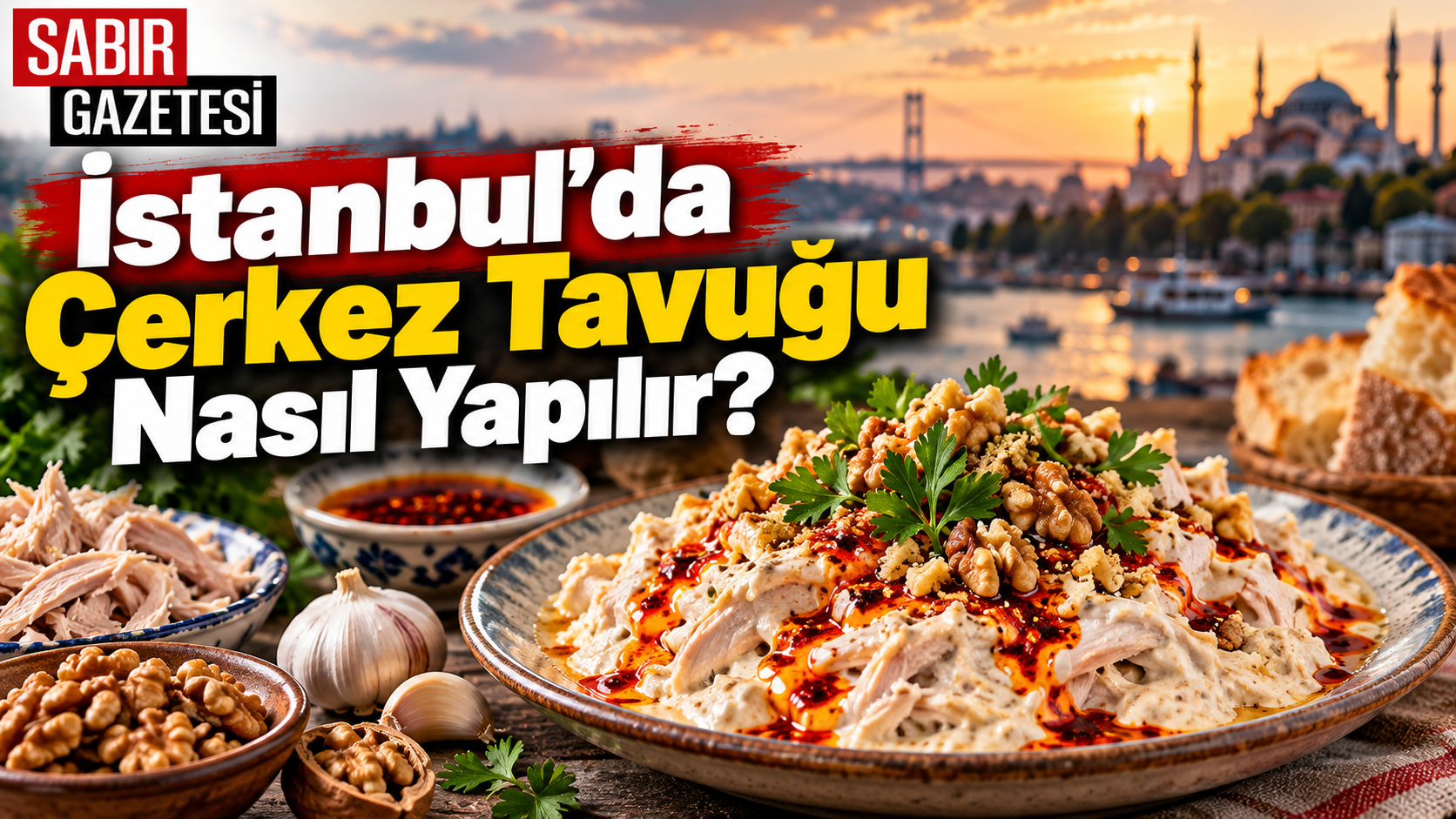 İstanbul’da Çerkez Tavuğu Nasıl Yapılır?