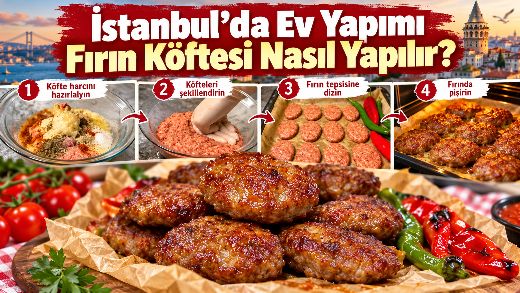 İstanbul’da Ev Yapımı Fırın Köftesi Nasıl Yapılır?