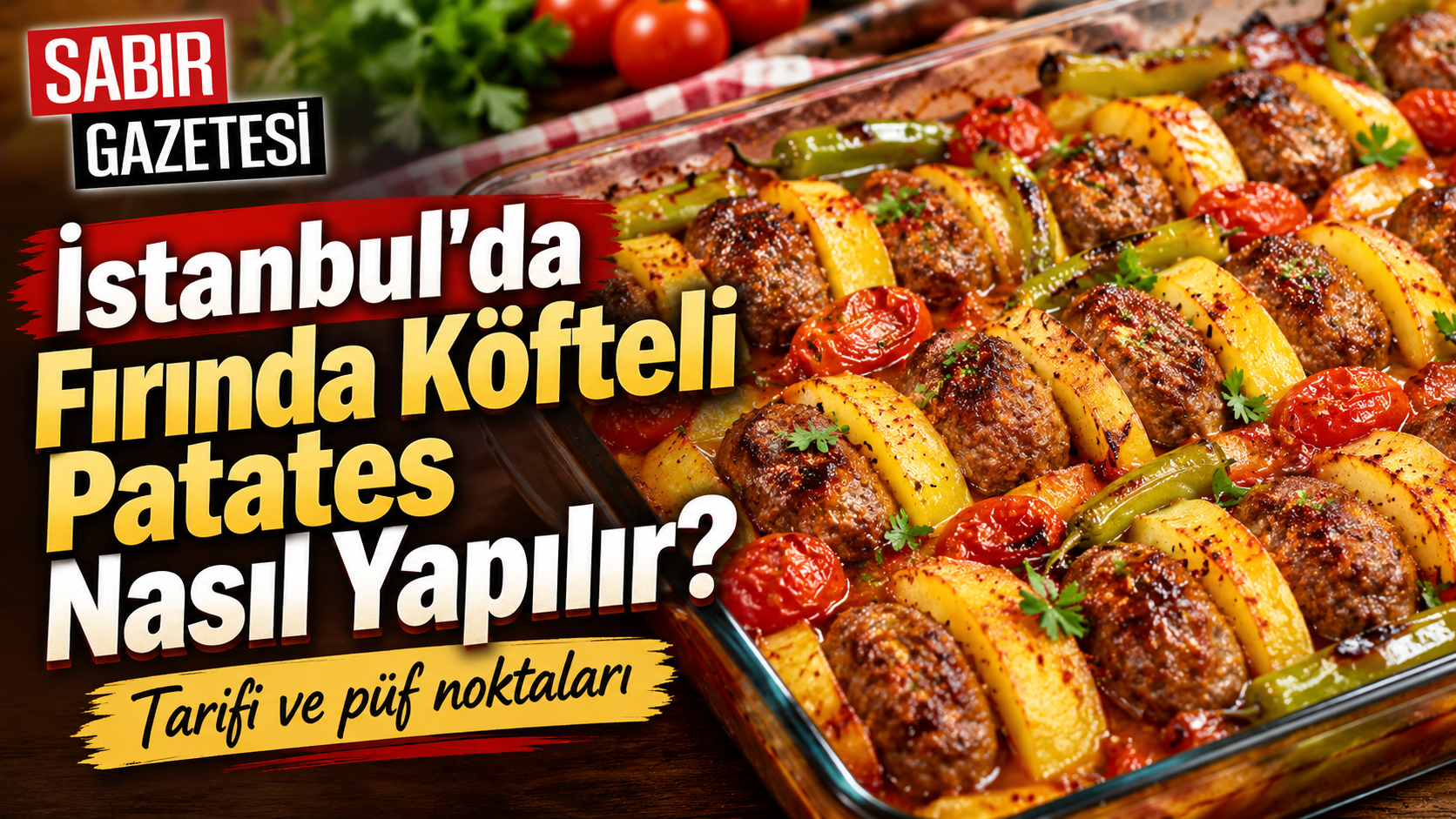 İstanbul'da Fırında Köfteli Patates Nasıl Yapılır?